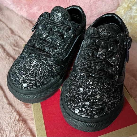 NWT Metallic Leopard Old Skool Zip Vans - Picture 1 of 6